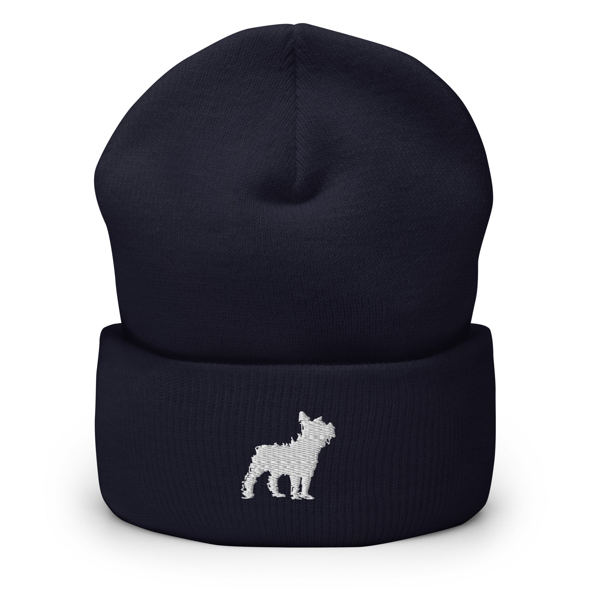 French Bulldog Cuffed Beanie