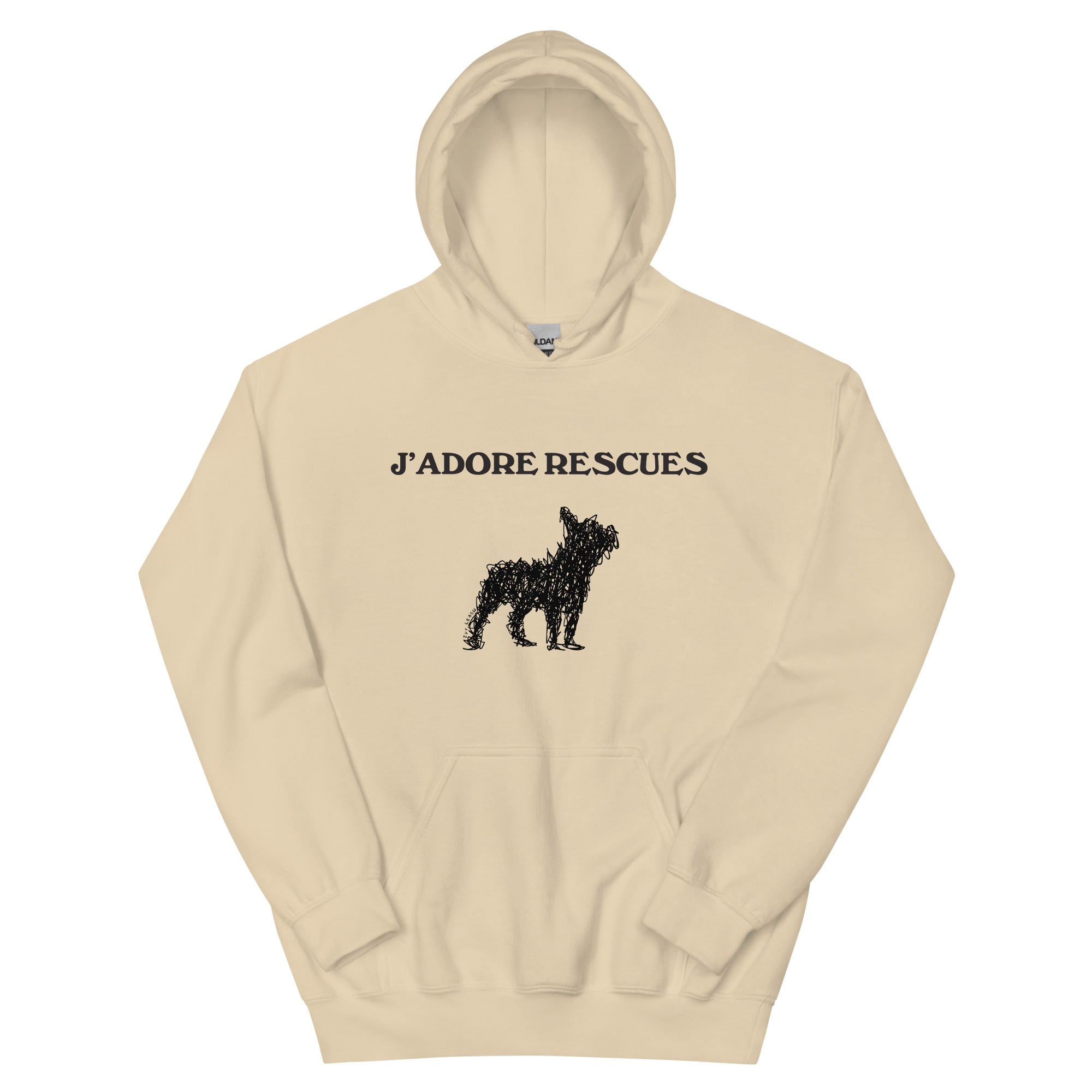 J’Adore Rescues Dog Hoodie - Rescue Dog - Dog Hoodie - Donation