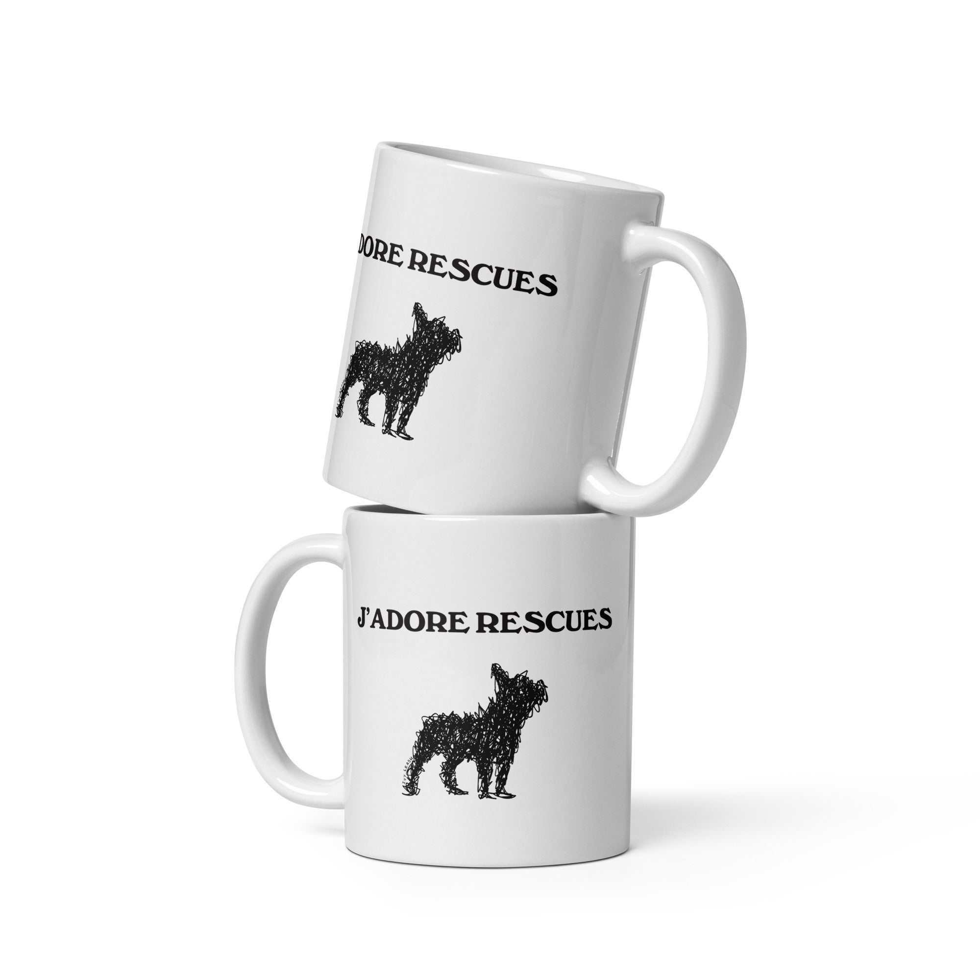 J’Adore Rescues Dog Coffee Mug - Dog Rescue - Donation