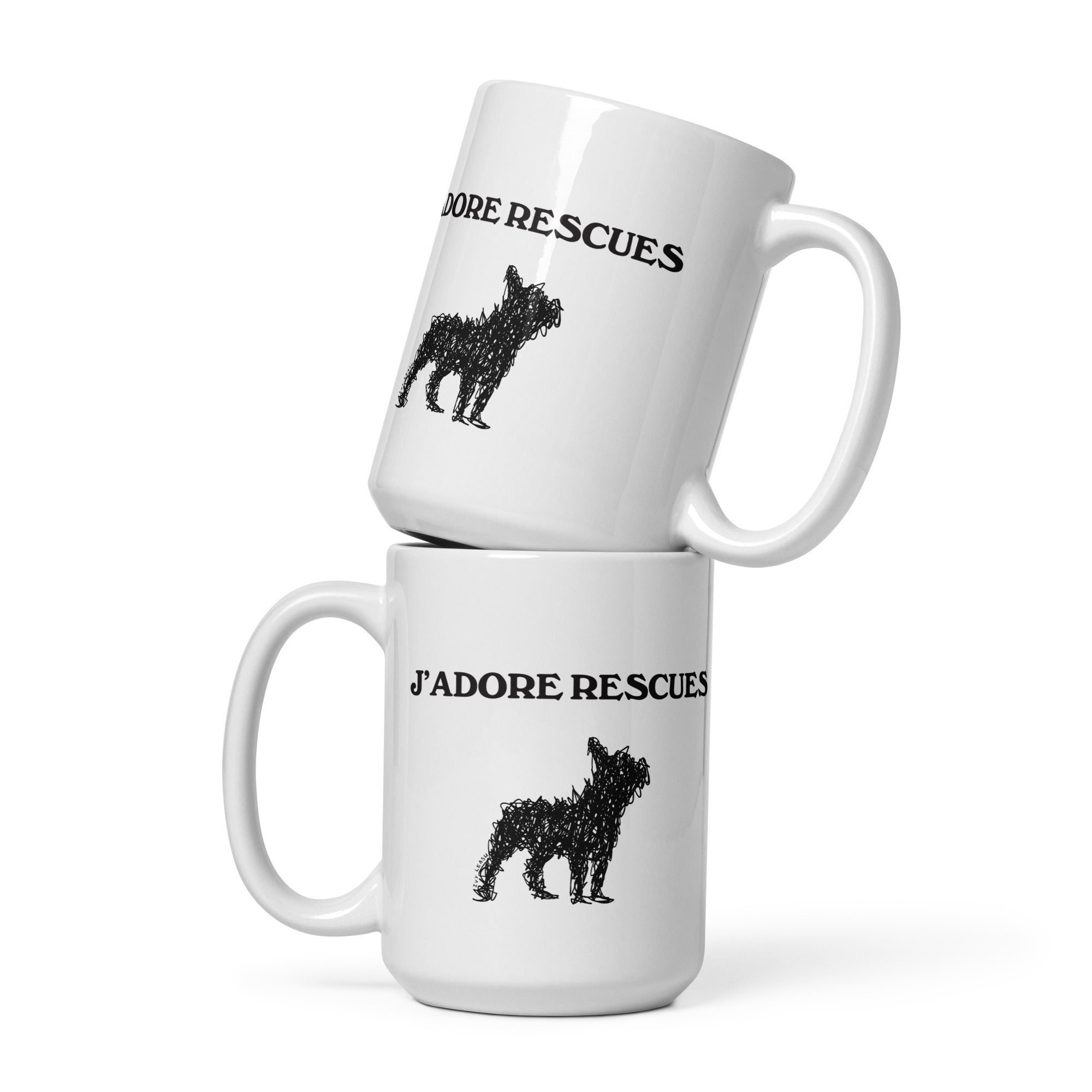 J’Adore Rescues Dog Coffee Mug - Dog Rescue - Donation