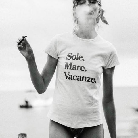 Sole. Mare. Vacanze. Tee