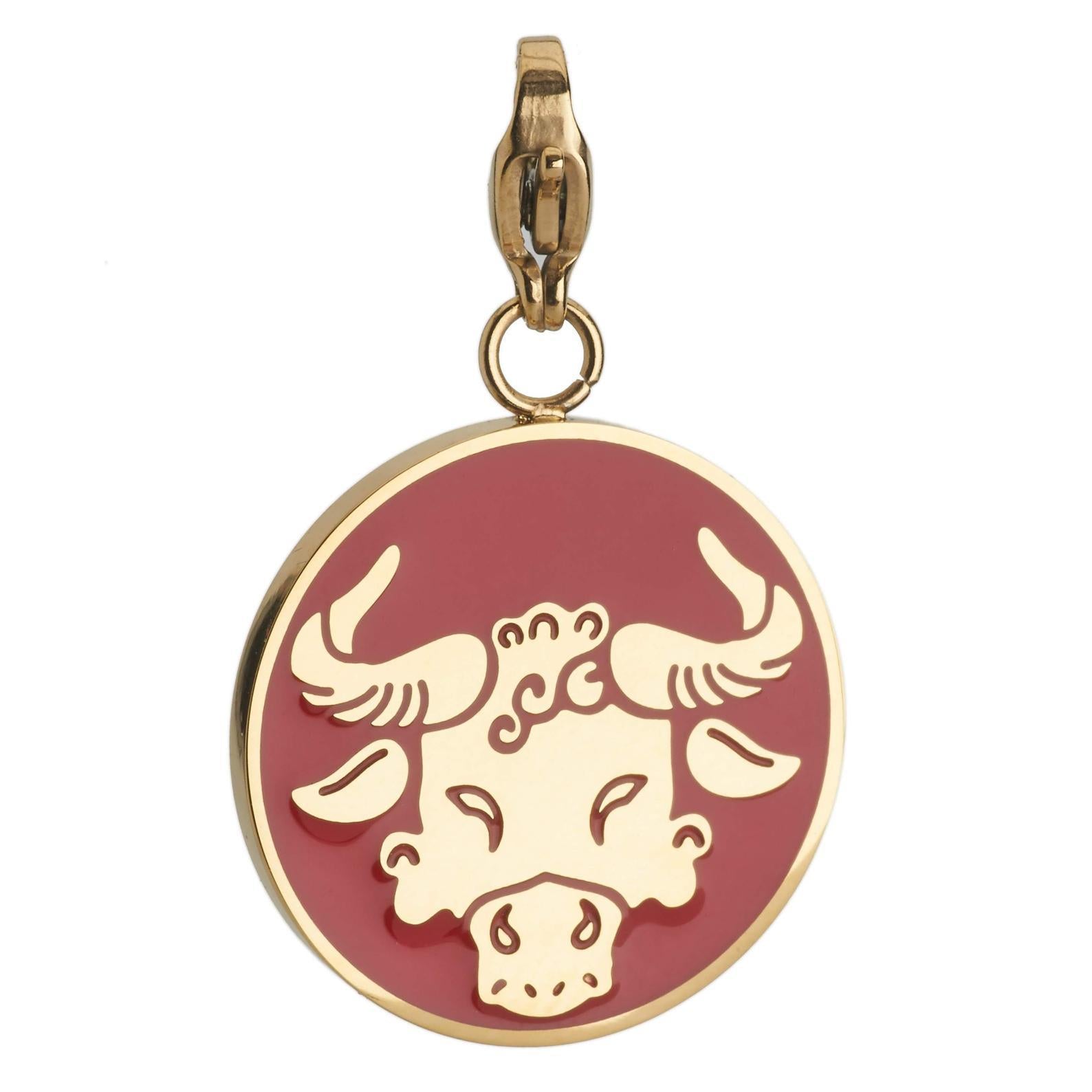 Taurus Zodiac Sign Medallion Necklace