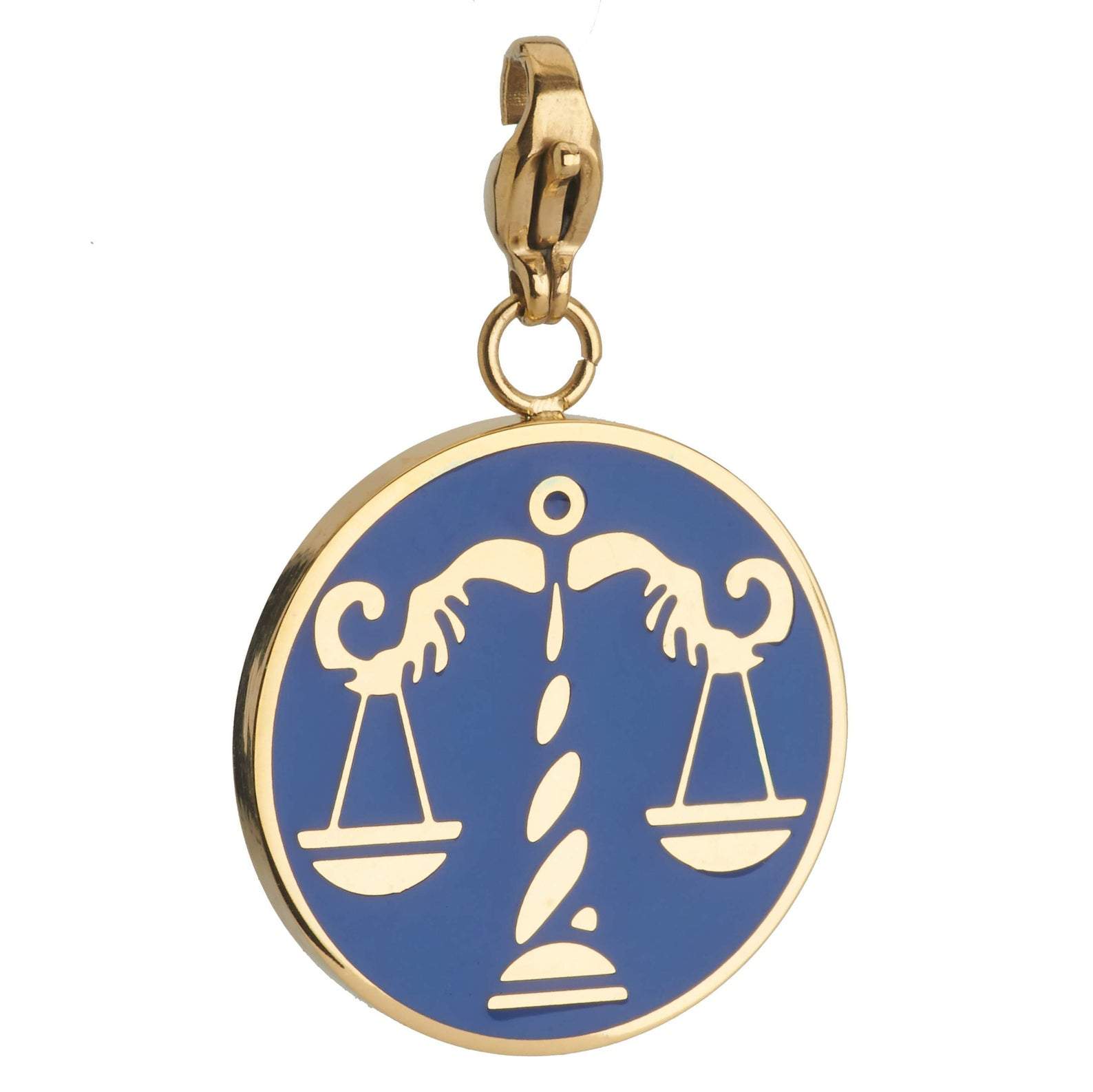 Libra Zodiac Sign Medallion Necklace