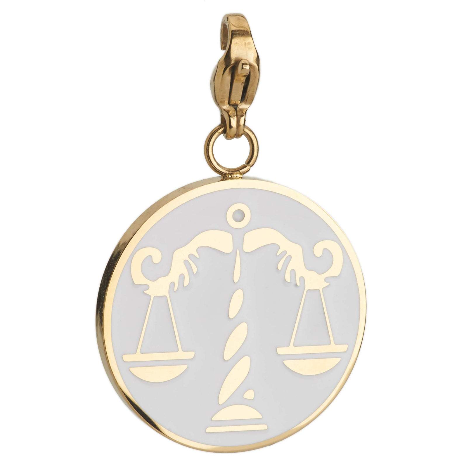 Libra Zodiac Sign Medallion Necklace