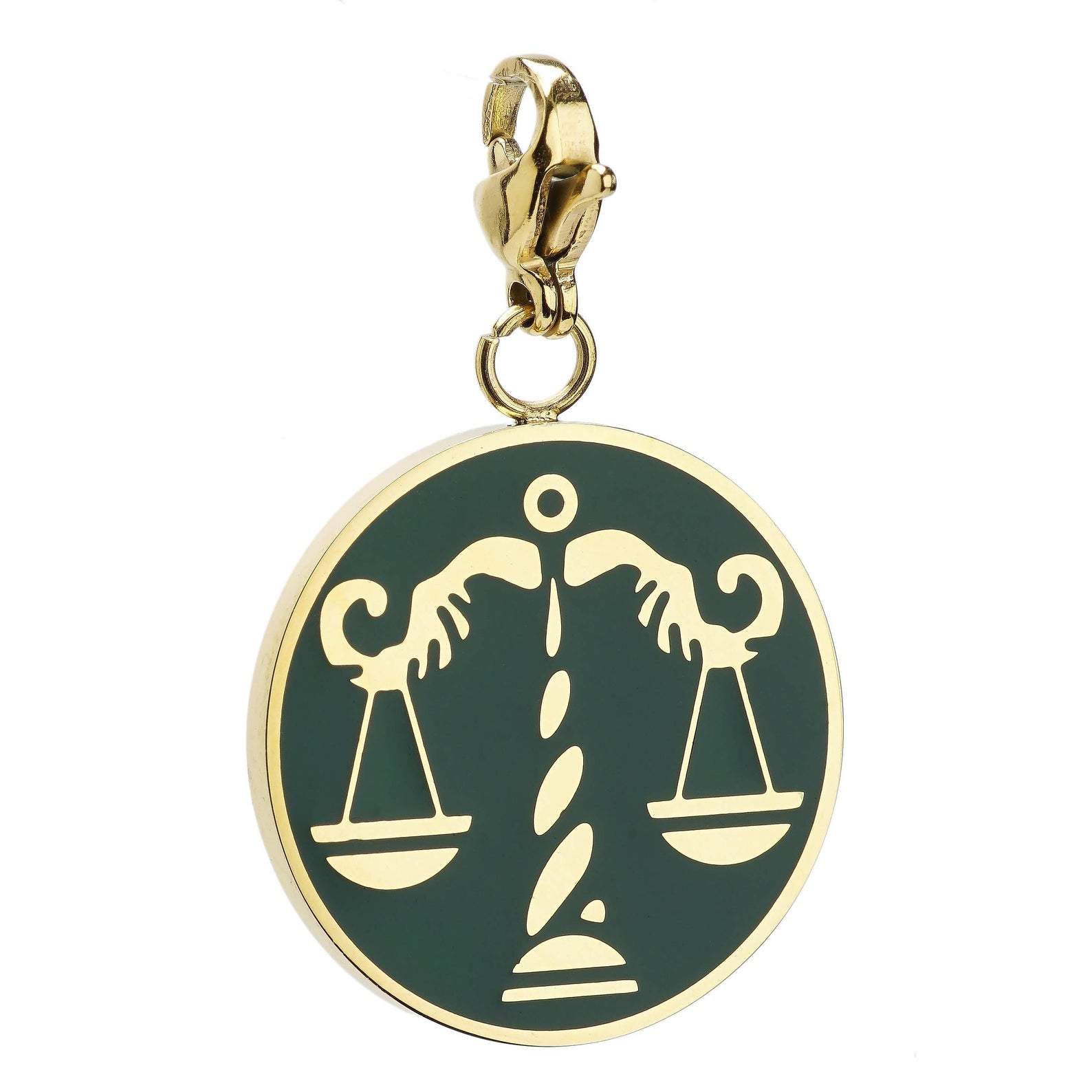 Libra Zodiac Sign Medallion Necklace