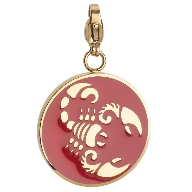 Scorpio Zodiac Sign Medallion Necklace