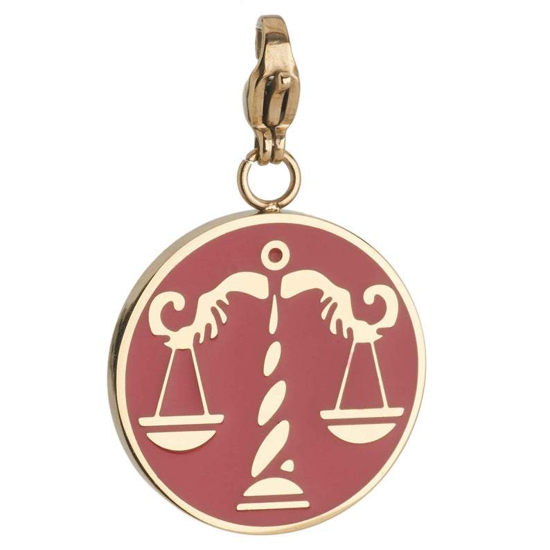 Libra Zodiac Sign Medallion Necklace