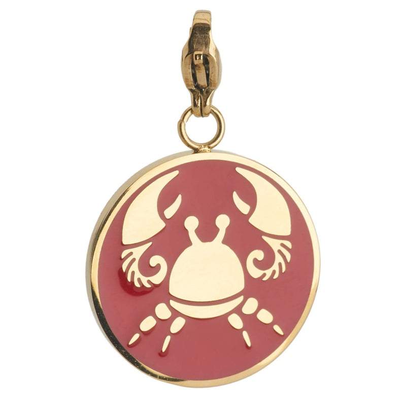 Cancer Zodiac Sign Medallion Necklace