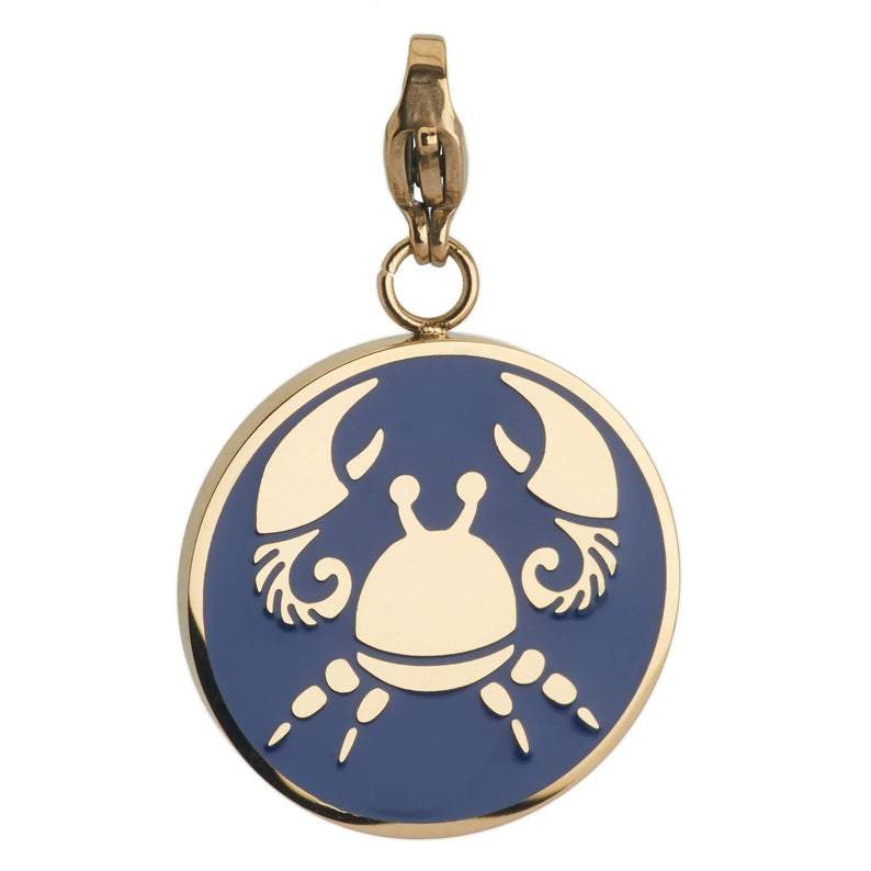 Cancer Zodiac Sign Medallion Necklace