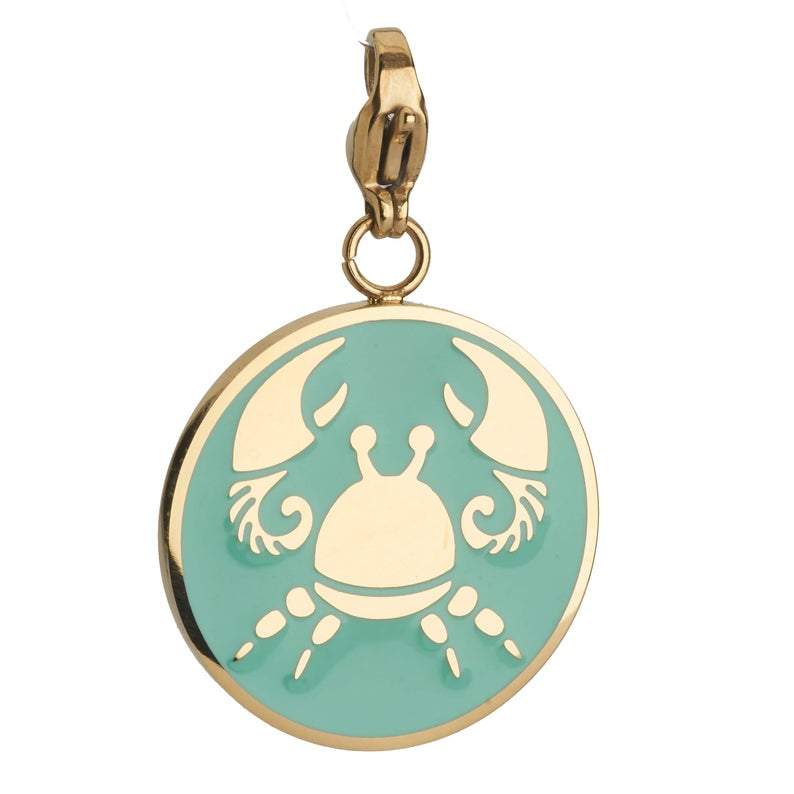 Cancer Zodiac Sign Medallion Necklace