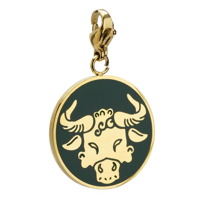 Taurus Zodiac Sign Medallion Necklace