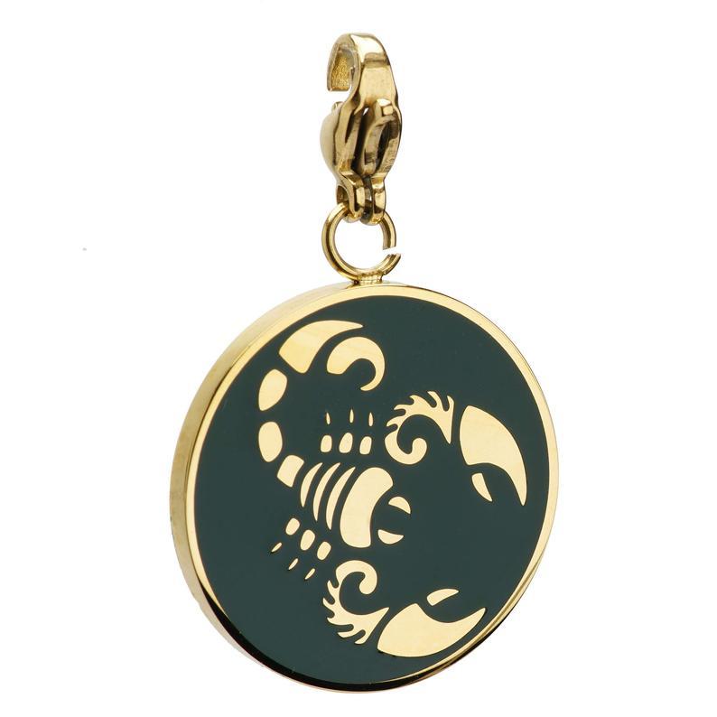 Scorpio Zodiac Sign Medallion Necklace