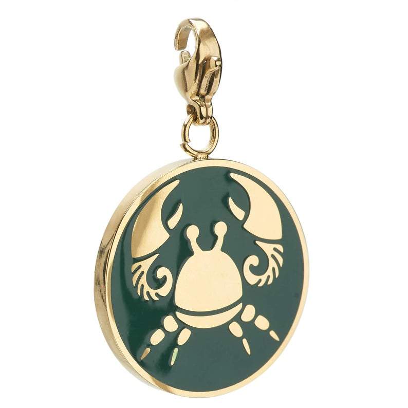 Cancer Zodiac Sign Medallion Necklace