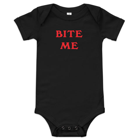 Bite Me - Paris Hilton - Y2K Baby Short Sleeve Onesie