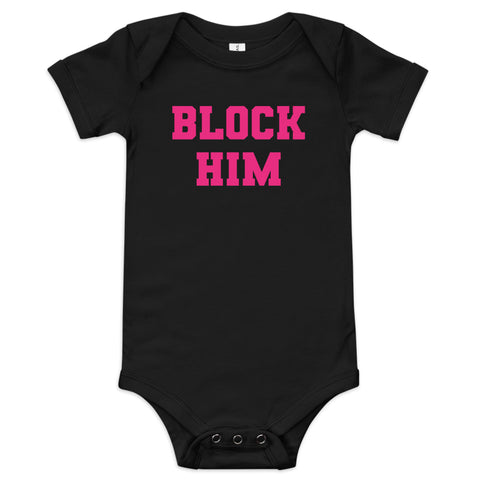 Block Him Baby Short Sleeve Onesie