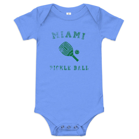 Miami Pickle Ball Baby Onesie
