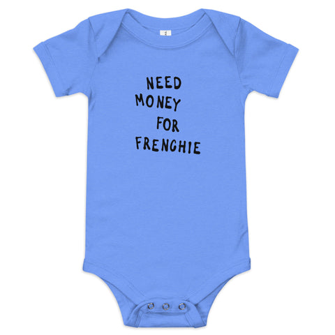 Need Money for Frenchie Baby Clothes - Baby Onesie