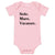 Sole. Mare. Vacanze. Baby Onesie - Baby Clothes