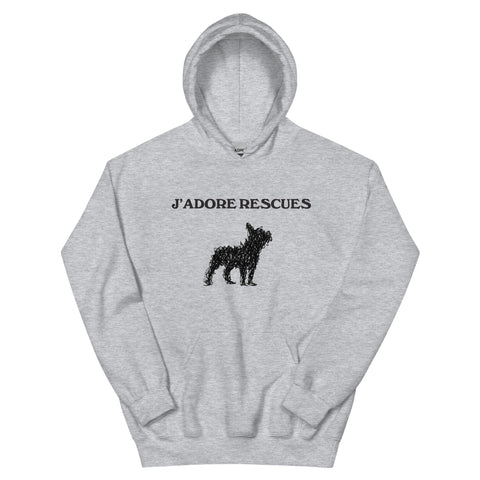 J’Adore Rescues Dog Hoodie - Rescue Dog - Dog Hoodie - Donation