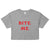 Bite Me T-Shirt - Paris Hilton - Y2K Women’s Crop Top