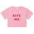 Bite Me T-Shirt - Paris Hilton - Y2K Women’s Crop Top