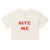 Bite Me T-Shirt - Paris Hilton - Y2K Women’s Crop Top