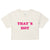 That’s Hot - Paris Hilton - Y2K Women’s Crop Top