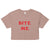 Bite Me T-Shirt - Paris Hilton - Y2K Women’s Crop Top