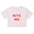 Bite Me T-Shirt - Paris Hilton - Y2K Women’s Crop Top