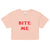 Bite Me T-Shirt - Paris Hilton - Y2K Women’s Crop Top