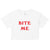 Bite Me T-Shirt - Paris Hilton - Y2K Women’s Crop Top