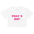 That’s Hot - Paris Hilton - Y2K Women’s Crop Top