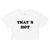 That’s Hot - Paris Hilton - Y2K Women’s Crop Top