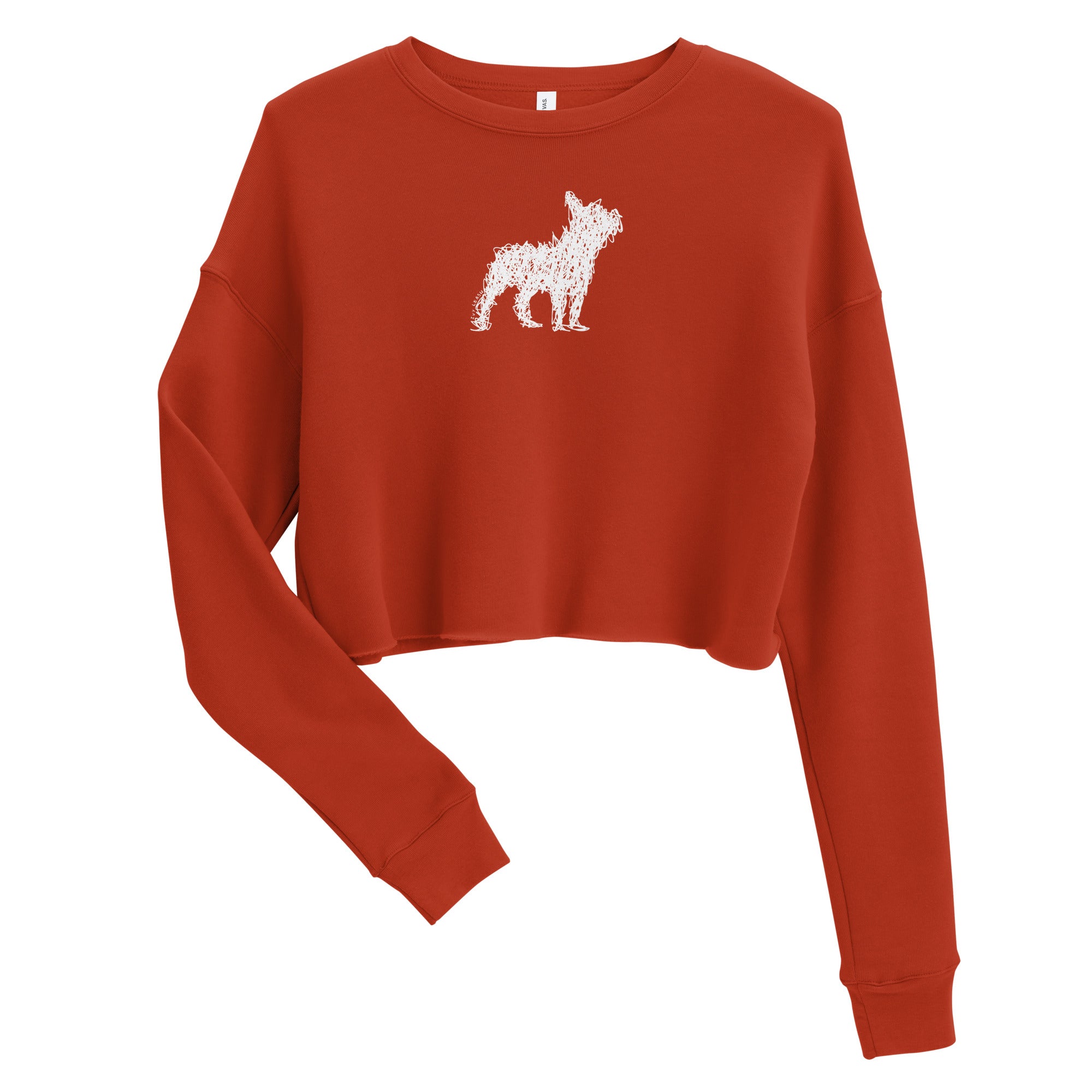 Crop Sweatshirt - French Bulldog Clothes