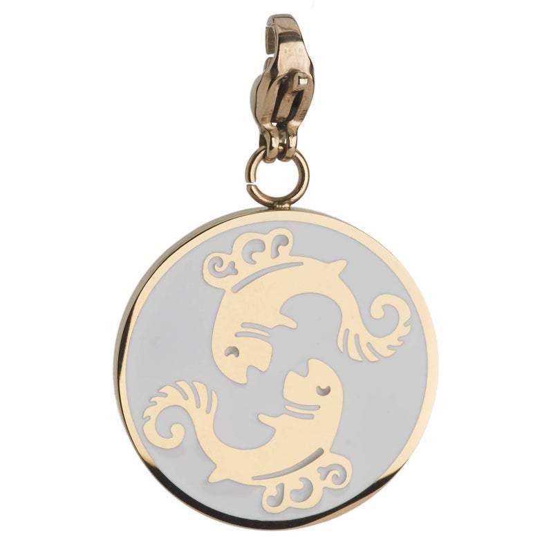 Pisces Zodiac Sign Medallion Necklace