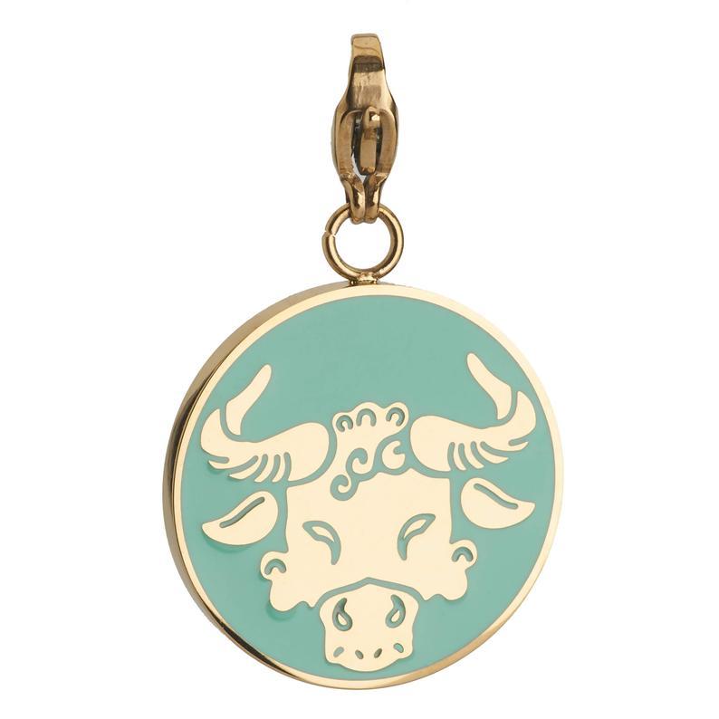 Taurus Zodiac Sign Medallion Necklace