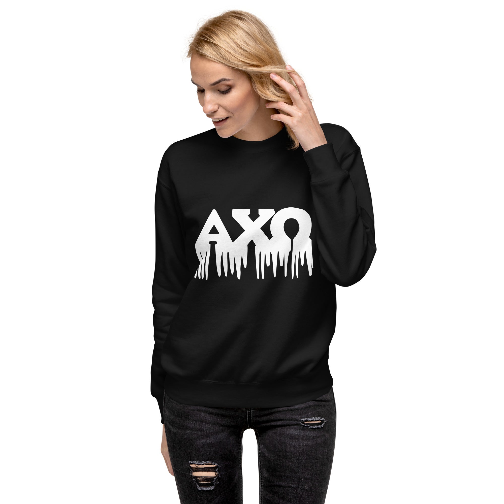 Alpha Chi Omega Drip Unisex Premium Sweatshirt